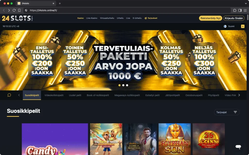 24Slots etusivu
