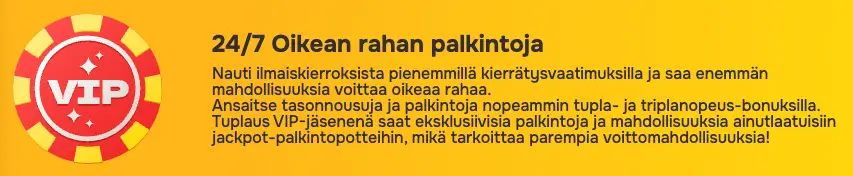 Tuplaus VIP-ohjelma
