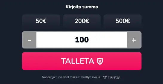Valtti Kasino talletukset